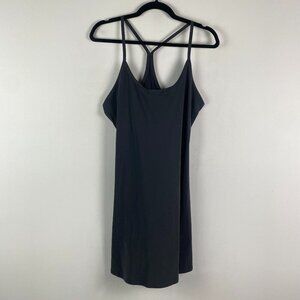 Outdoor Voices The Exercise Dress Size Large Black Built in Shorts